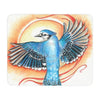 Blue Jay As Phoenix Ink Art Tan Sherpa Blanket Home Decor