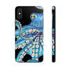 Blue Kraken Octopus On Black Exotic Case Mate Tough Phone Cases Iphone X