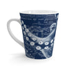 Blue Octopus Art Vintage Map Chic Latte Mug 12Oz Mug