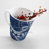 Blue Octopus Art Vintage Map Chic Latte Mug Mug