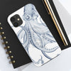 Blue Octopus Dance Ink Art Case Mate Tough Phone Cases