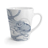 Blue Octopus Dance Ink Art Latte Mug 12Oz Mug