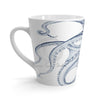 Blue Octopus Dance Ink Art Latte Mug Mug