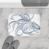 Blue Octopus Dance Ink Ii Art Bath Mat Home Decor