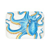 Blue Octopus Kraken Ink Nautical Art Bath Mat 24 × 17 Home Decor