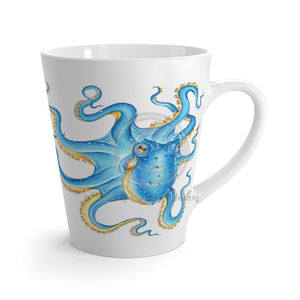 Blue Octopus Kraken Tentacles Ink Latte Mug 12Oz Mug
