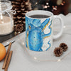 Blue Octopus Kraken Tentacles Ink Watercolor Mug 11Oz