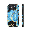 Blue Octopus On Black Exotic Case Mate Tough Phone Cases Iphone 12 Mini