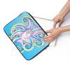 Blue Octopus Pattern Laptop Sleeve