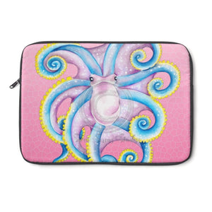 Blue Octopus Pink Pattern Laptop Sleeve 13