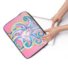 Blue Octopus Pink Pattern Laptop Sleeve