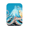 Blue Octopus Tentacles Black Ink Art Bath Mat 24 × 17 Home Decor
