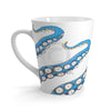 Blue Octopus Tentacles Ink Art Latte Mug 12Oz Mug