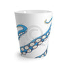 Blue Octopus Tentacles Ink Art Latte Mug Mug