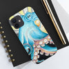 Blue Octopus Tentacles Retro Ink Art Case Mate Tough Phone Cases