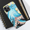 Blue Octopus Tentacles Retro Ink Art Case Mate Tough Phone Cases