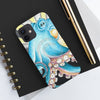 Blue Octopus Tentacles Retro Ink Art Case Mate Tough Phone Cases