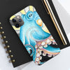 Blue Octopus Tentacles Retro Ink Art Case Mate Tough Phone Cases
