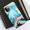 Blue Octopus Tentacles Retro Ink Art Case Mate Tough Phone Cases