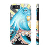 Blue Octopus Tentacles Retro Ink Art Case Mate Tough Phone Cases Iphone 7 8