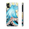 Blue Octopus Tentacles Retro Ink Art Case Mate Tough Phone Cases Iphone X