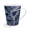 Blue Octopus Tentacles Vintage Map Watercolor Art Latte Mug Mug