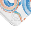 Blue Octopus Tentacles Watercolor Art Bath Mat Home Decor