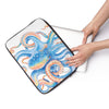 Blue Octopus Tentacles Watercolor Art Laptop Sleeve