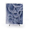 Blue Octopus Tentacles Watercolor Art Shower Curtains 71 X 74 Home Decor