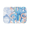 Blue Octopus Tentacles Watercolor Vintage Map Chic Art Bath Mat Small 24X17 Home Decor
