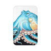 Blue Octopus Tentacles White Ink Art Bath Mat 34 × 21 Home Decor