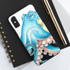 Blue Octopus Tentacles White Ink Art Case Mate Tough Phone Cases