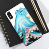 Blue Octopus Tentacles White Ink Art Case Mate Tough Phone Cases