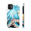 Blue Octopus Tentacles White Ink Art Case Mate Tough Phone Cases Iphone 12