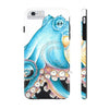Blue Octopus Tentacles White Ink Art Case Mate Tough Phone Cases Iphone 6/6S Plus