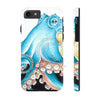 Blue Octopus Tentacles White Ink Art Case Mate Tough Phone Cases Iphone 7 8