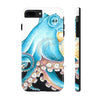 Blue Octopus Tentacles White Ink Art Case Mate Tough Phone Cases Iphone 7 Plus 8