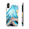 Blue Octopus Tentacles White Ink Art Case Mate Tough Phone Cases Iphone X