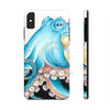 Blue Octopus Tentacles White Ink Art Case Mate Tough Phone Cases Iphone Xs Max