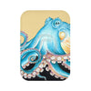Blue Octopus Tentacles Yellow Black Ink Art Bath Mat 24 × 17 Home Decor