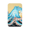 Blue Octopus Tentacles Yellow Black Ink Art Bath Mat 34 × 21 Home Decor