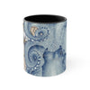 Blue Octopus Vintage Beige Map Compass Art Accent Coffee Mug 11Oz Black /