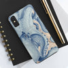 Blue Octopus Vintage Beige Map Compass Art Case Mate Tough Phone Cases