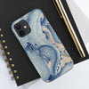 Blue Octopus Vintage Beige Map Compass Art Case Mate Tough Phone Cases