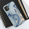 Blue Octopus Vintage Beige Map Compass Art Case Mate Tough Phone Cases