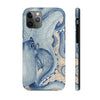 Blue Octopus Vintage Beige Map Compass Art Case Mate Tough Phone Cases Iphone 11 Pro