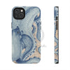 Blue Octopus Vintage Beige Map Compass Art Case Mate Tough Phone Cases Iphone 14 Plus