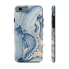 Blue Octopus Vintage Beige Map Compass Art Case Mate Tough Phone Cases Iphone 6/6S