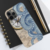Blue Octopus Vintage Beige Map Compass Art Ii Case Mate Tough Phone Cases