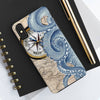 Blue Octopus Vintage Beige Map Compass Art Ii Case Mate Tough Phone Cases